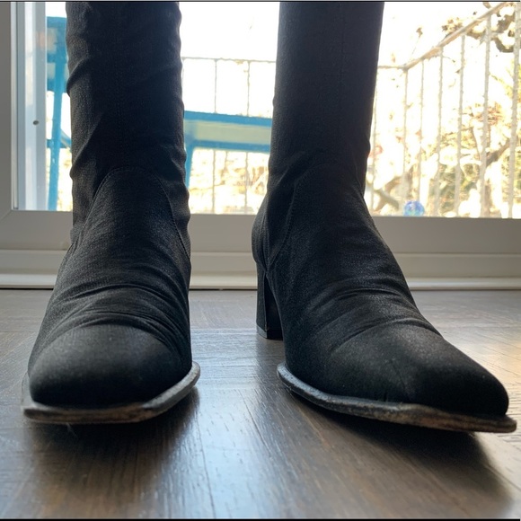 Like New Vintage Sergio Rossi Sleek Black Boots 36 - Picture 12 of 15